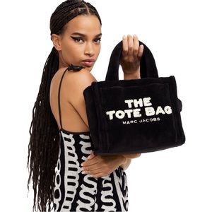 AUTHENTIC Marc Jacobs Black Terry Mini Tote Bag NWT